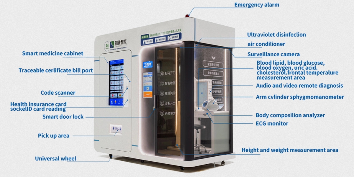 Multiple functionalhealth check station